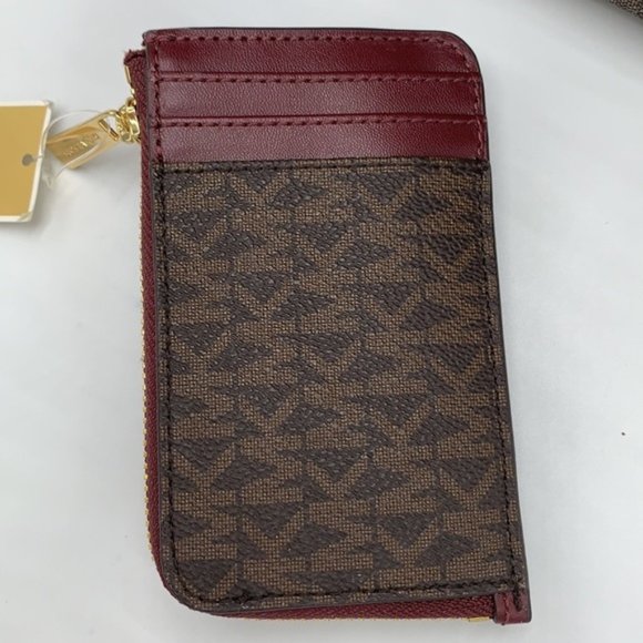 MICHAEL KORS JET SET TRAVEL SM CNR ZIP CARD HOLDER - Picture 5 of 15